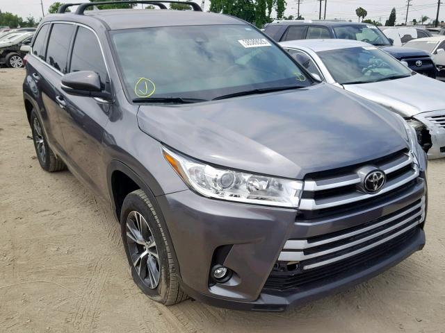 5TDZZRFH6JS241137 - 2018 TOYOTA HIGHLANDER GRAY photo 1