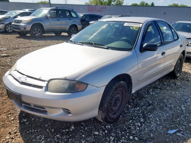 1G1JF52F137208751 - 2003 CHEVROLET CAVALIER L SILVER photo 2