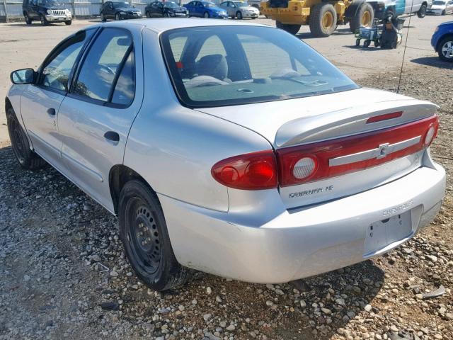 1G1JF52F137208751 - 2003 CHEVROLET CAVALIER L SILVER photo 3