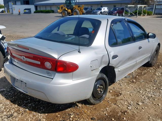 1G1JF52F137208751 - 2003 CHEVROLET CAVALIER L SILVER photo 4