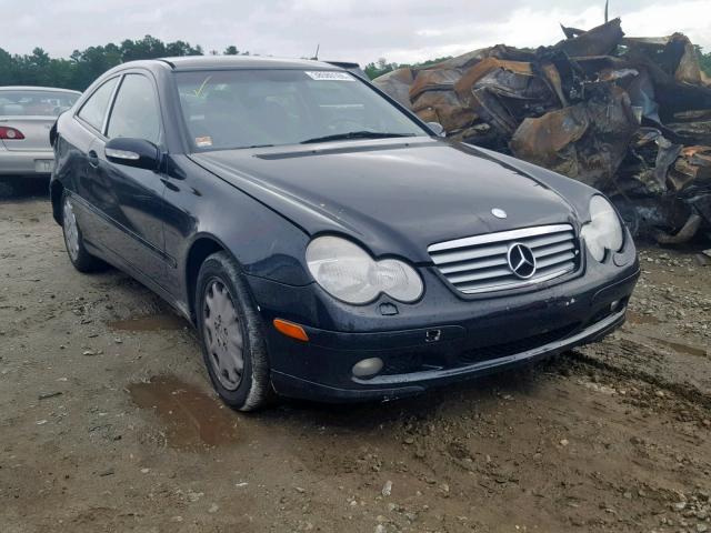 WDBRN47J72A279151 - 2002 MERCEDES-BENZ C 230K SPO BLACK photo 1