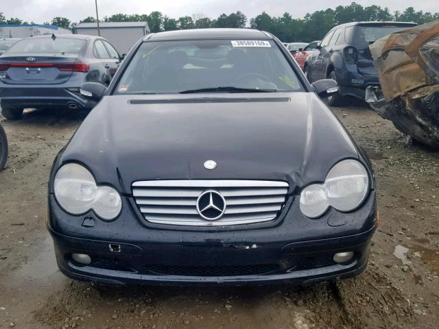 WDBRN47J72A279151 - 2002 MERCEDES-BENZ C 230K SPO BLACK photo 9