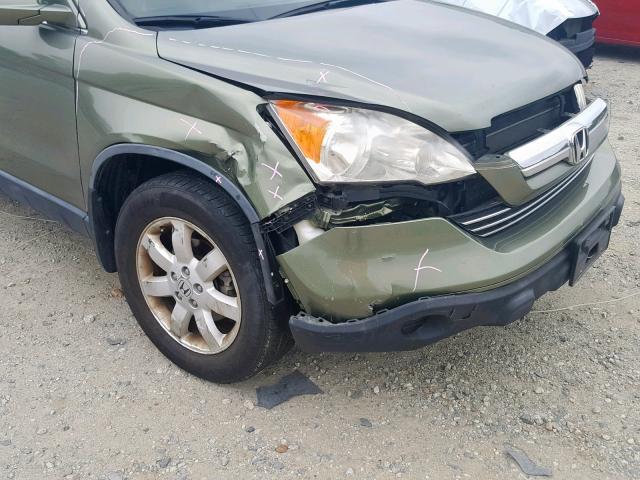 JHLRE38797C025549 - 2007 HONDA CR-V EXL GREEN photo 9