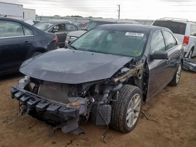 3FAHP0JA6CR413492 - 2012 FORD FUSION SEL GRAY photo 2