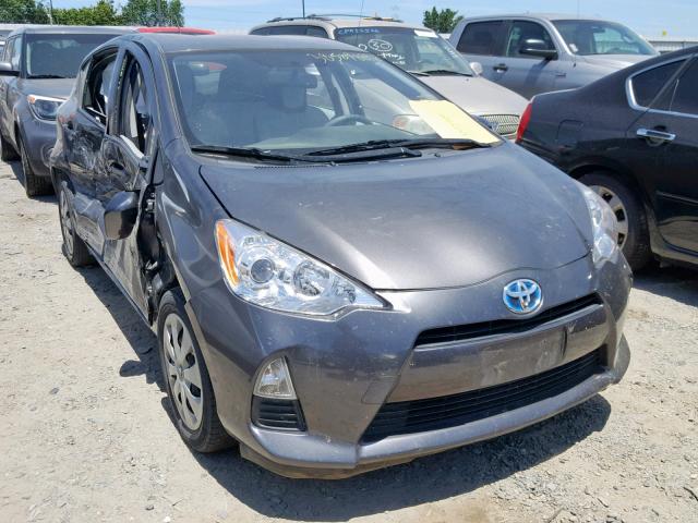 JTDKDTB38E1069767 - 2014 TOYOTA PRIUS C GRAY photo 1