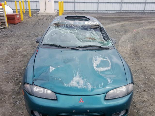 4A3AK44Y5WE034112 - 1998 MITSUBISHI ECLIPSE GS GREEN photo 9