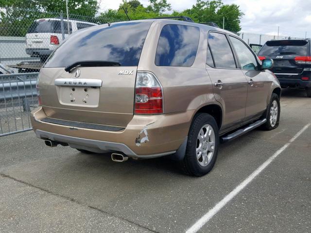 2HNYD18964H510591 - 2004 ACURA MDX TOURIN TAN photo 4