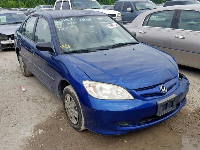 2HGES16364H634732 - 2004 HONDA CIVIC DX V BLUE photo 1