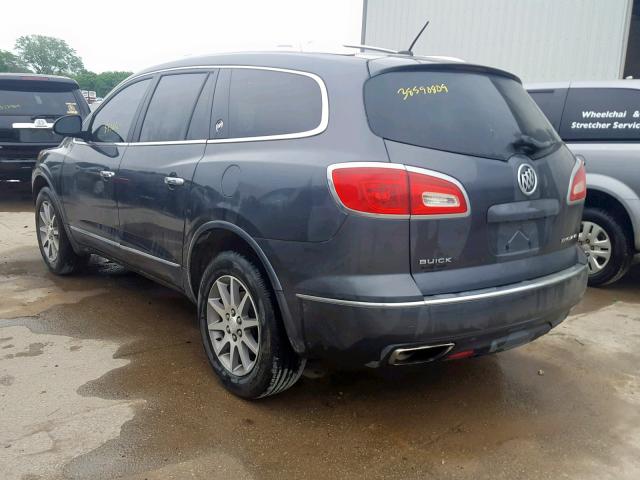 5GAKRBKD2EJ144002 - 2014 BUICK ENCLAVE GRAY photo 3