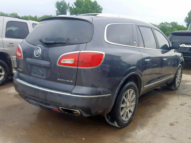 5GAKRBKD2EJ144002 - 2014 BUICK ENCLAVE GRAY photo 4