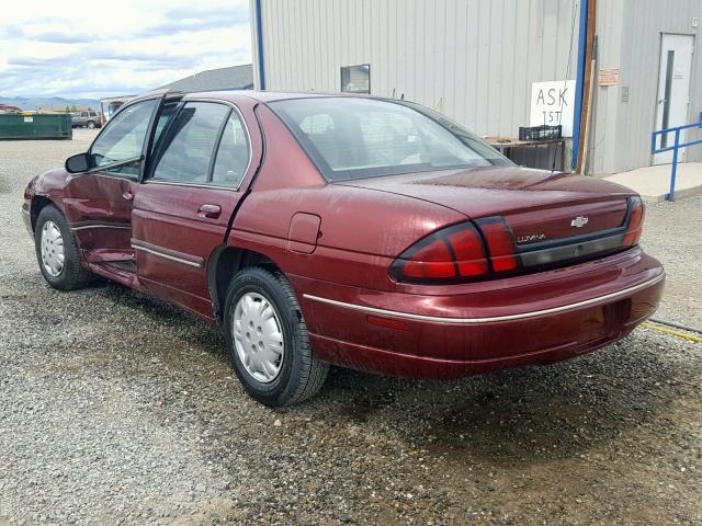 2G1WL52MXW1134518 - 1998 CHEVROLET LUMINA BAS RED photo 3