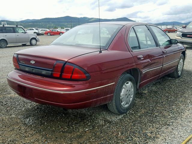 2G1WL52MXW1134518 - 1998 CHEVROLET LUMINA BAS RED photo 4