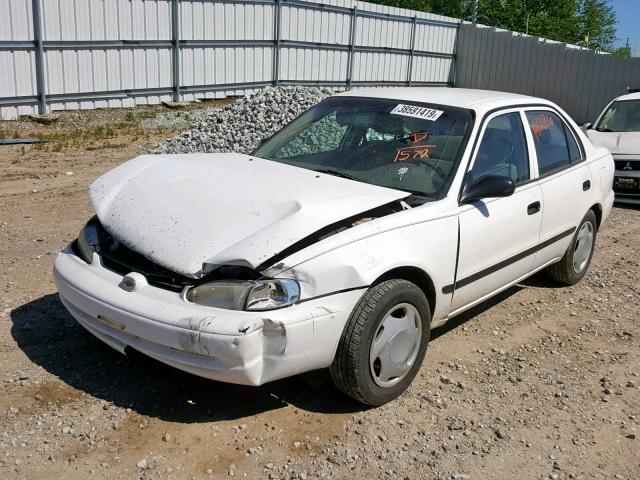 1Y1SK5286XZ441572 - 1999 CHEVROLET GEO PRIZM 白色 照片 2