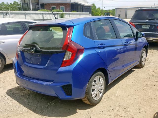 JHMGK5H58HS015771 - 2017 HONDA FIT LX BLUE photo 4