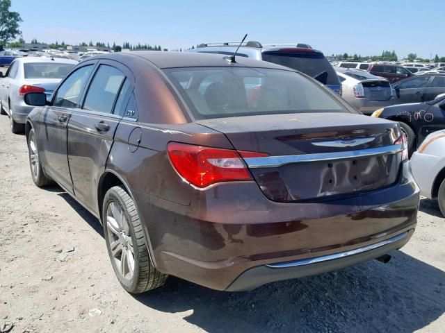 1C3CCBBB3DN676907 - 2013 CHRYSLER 200 TOURIN MAROON photo 3