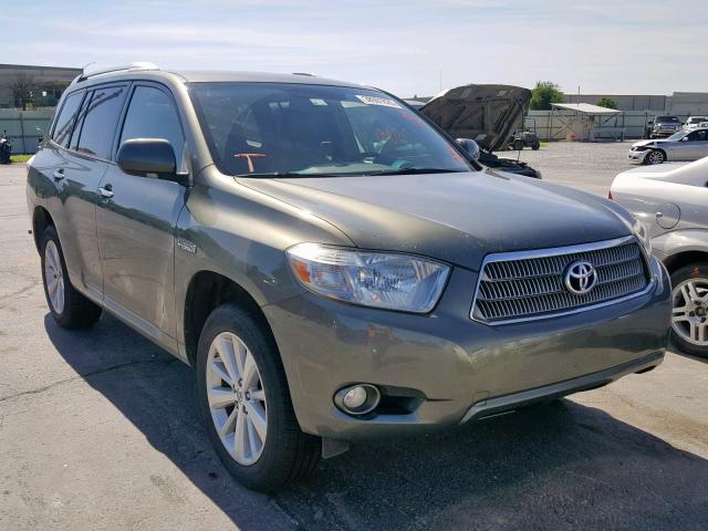 JTEEW44A182010692 - 2008 TOYOTA HIGHLANDER GREEN photo 1