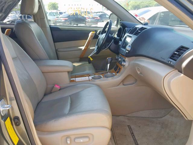 JTEEW44A182010692 - 2008 TOYOTA HIGHLANDER GREEN photo 5