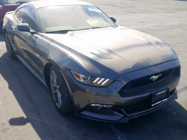 1FA6P8CF8G5211969 - 2016 FORD MUSTANG GT GRAY photo 1