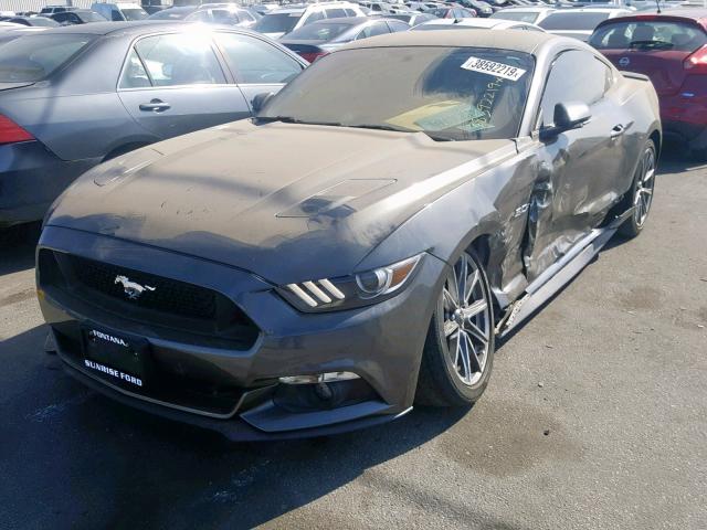 1FA6P8CF8G5211969 - 2016 FORD MUSTANG GT GRAY photo 2