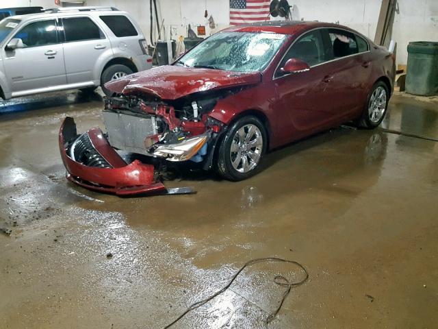 2G4GR5GXXH9139800 - 2017 BUICK REGAL PREM RED photo 2