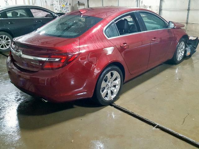 2G4GR5GXXH9139800 - 2017 BUICK REGAL PREM RED photo 4