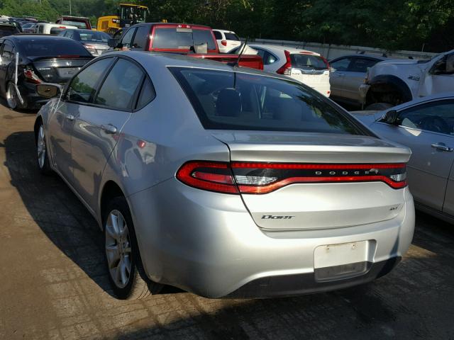 1C3CDFBA4DD286500 - 2013 DODGE DART SXT SILVER photo 3