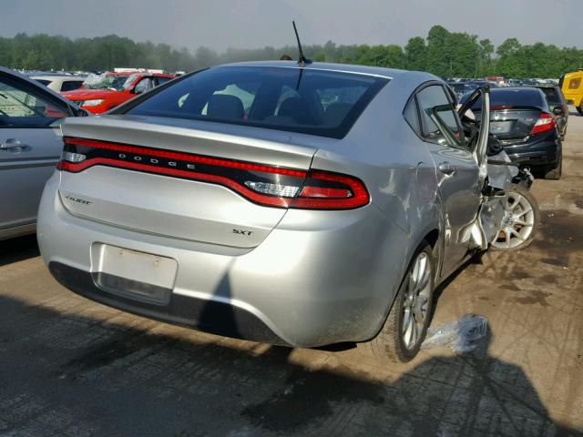 1C3CDFBA4DD286500 - 2013 DODGE DART SXT SILVER photo 4