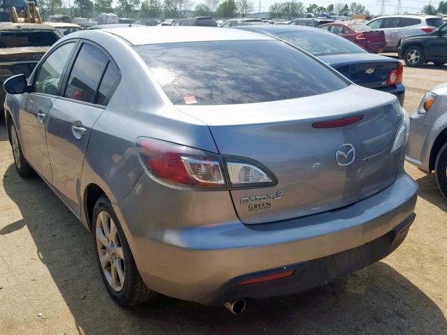 JM1BL1SFXA1280657 - 2010 MAZDA 3 I GRAY photo 3