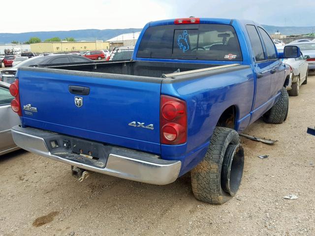 3D7MX38L59G515328 - 2009 DODGE RAM 3500 BLUE photo 4