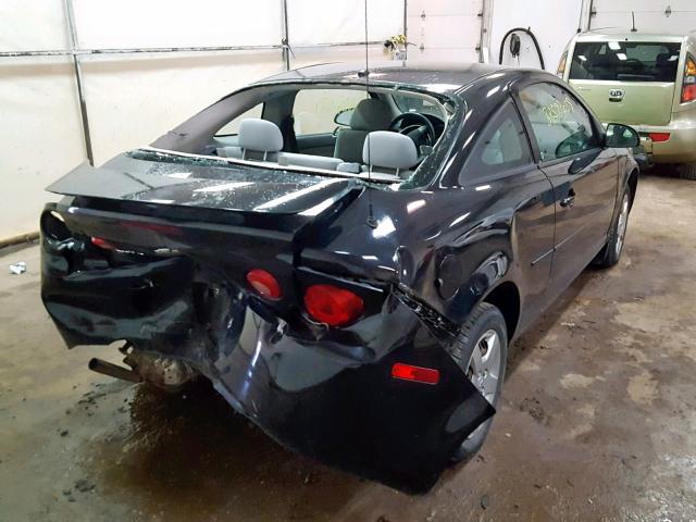 1G1AL18F387125452 - 2008 CHEVROLET COBALT LT BLACK photo 4