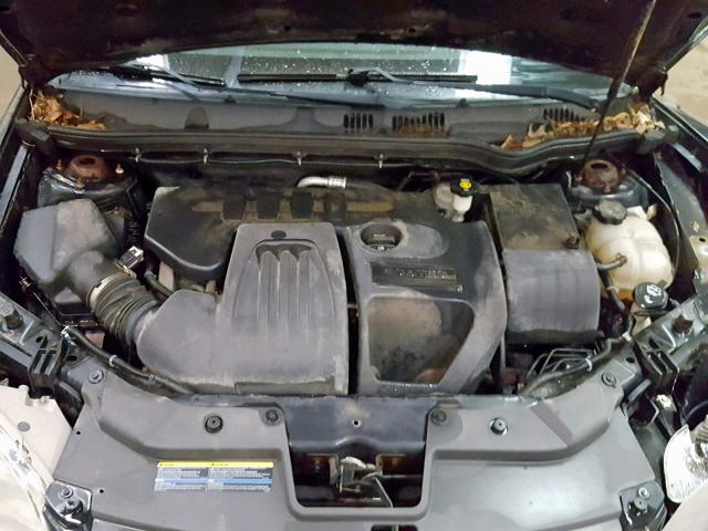 1G1AL18F387125452 - 2008 CHEVROLET COBALT LT BLACK photo 7