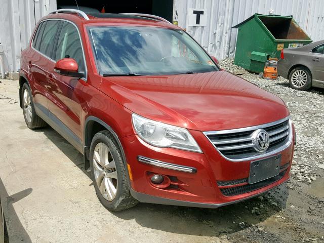 WVGBV7AX1AW000243 - 2010 VOLKSWAGEN TIGUAN SE RED photo 1