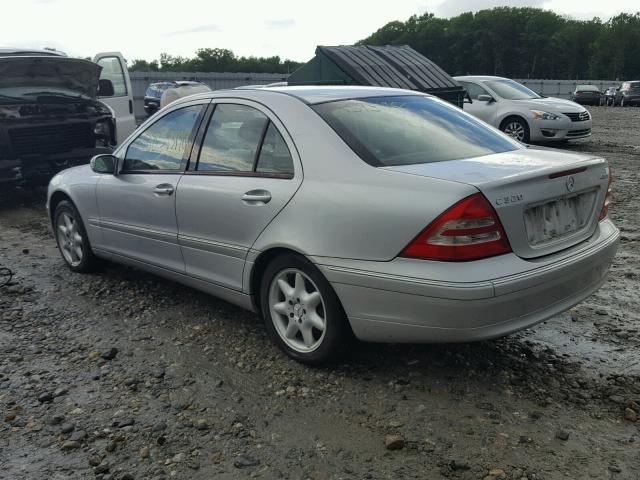 WDBRF84J43F413403 - 2003 MERCEDES-BENZ C 320 4MAT SILVER photo 3