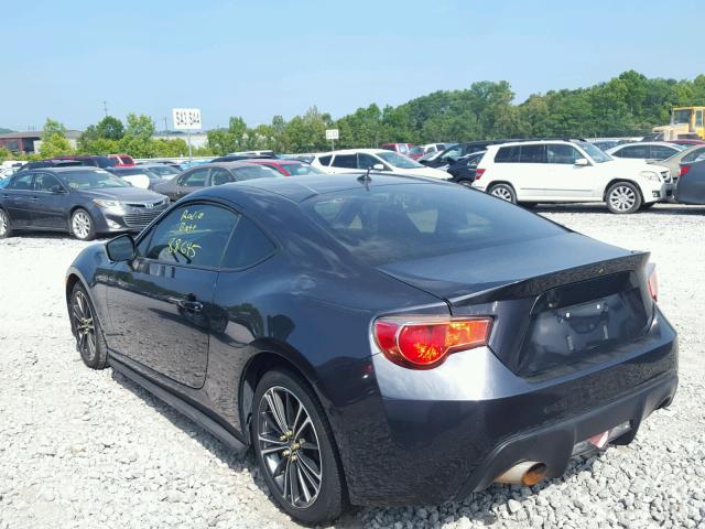 JF1ZNAA10D1723178 - 2013 TOYOTA SCION FR-S CHARCOAL photo 3