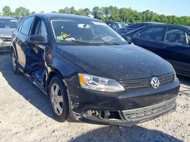 3VW2K7AJ5DM257853 - 2013 VOLKSWAGEN JETTA BASE BLACK photo 1