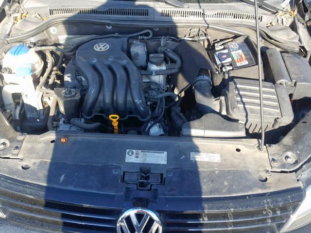 3VW2K7AJ5DM257853 - 2013 VOLKSWAGEN JETTA BASE BLACK photo 7