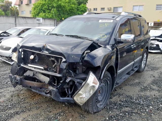 5N3ZA0NF9AN903238 - 2010 INFINITI QX56 BLACK photo 2