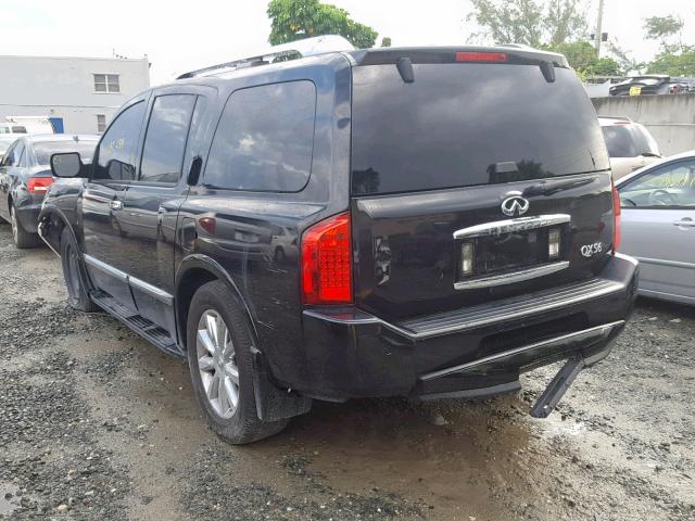 5N3ZA0NF9AN903238 - 2010 INFINITI QX56 BLACK photo 3