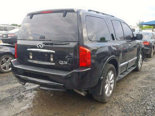 5N3ZA0NF9AN903238 - 2010 INFINITI QX56 BLACK photo 4