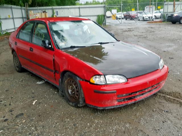 1HGEG8548SL061644 - 1995 HONDA CIVIC DX RED photo 1