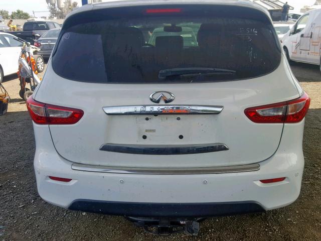 5N1AL0MN8DC307899 - 2013 INFINITI JX35 WHITE photo 9