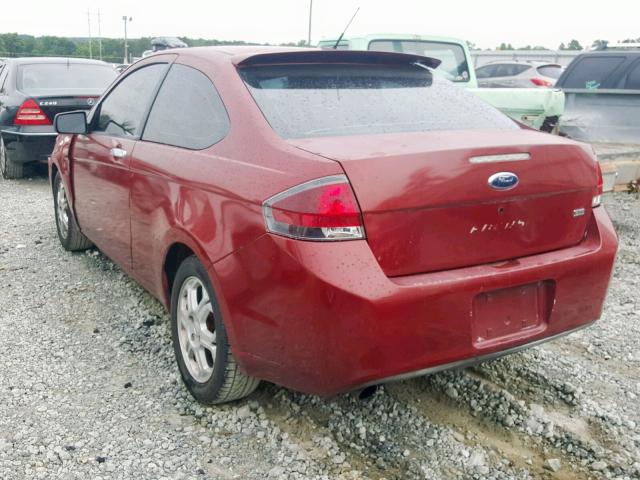 1FAHP33N69W149570 - 2009 FORD FOCUS SES RED photo 3