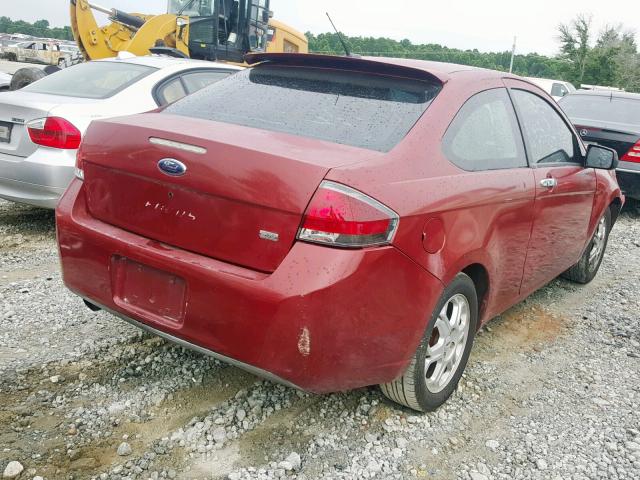 1FAHP33N69W149570 - 2009 FORD FOCUS SES RED photo 4