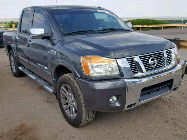 1N6AA0EC2BN322047 - 2011 NISSAN TITAN S CHARCOAL photo 1