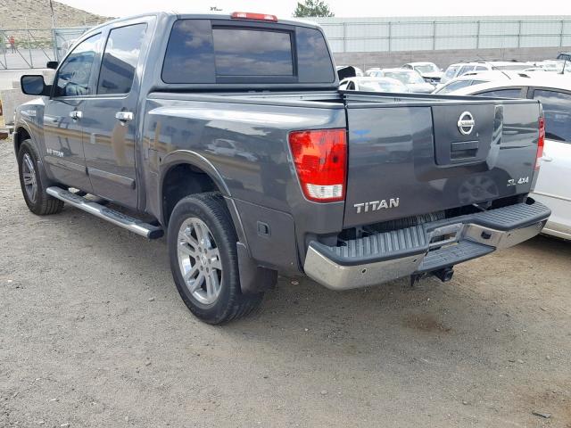 1N6AA0EC2BN322047 - 2011 NISSAN TITAN S CHARCOAL photo 3