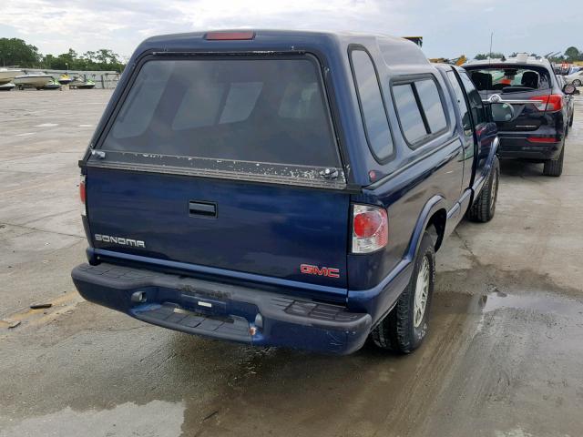 1GTDT19WX18231397 - 2001 GMC SONOMA BLUE photo 4