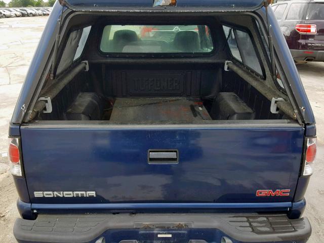 1GTDT19WX18231397 - 2001 GMC SONOMA BLUE photo 9