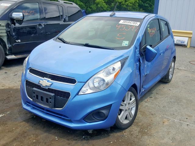 KL8CB6S96EC415392 - 2014 CHEVROLET SPARK LS BLUE photo 2