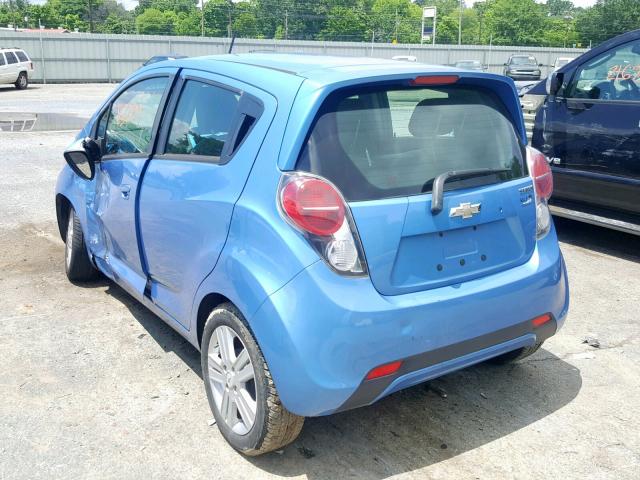 KL8CB6S96EC415392 - 2014 CHEVROLET SPARK LS BLUE photo 3