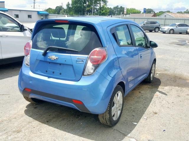 KL8CB6S96EC415392 - 2014 CHEVROLET SPARK LS BLUE photo 4